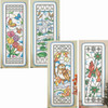 Herrschners Seasonal Stained Glass Wall Hanging Set Stamped Cross-Stitch Kit Herrschners Seasonal Stained Glass Wall Hanging Set Stamped Cross-Stitch Kit