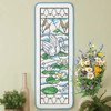 Herrschners Summer Splendor Stained Glass Wall Hanging Stamped Cross-Stitch Kit Herrschners Summer Splendor Stained Glass Wall Hanging Stamped Cross-Stitch Kit