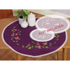 Herrschners Fuchsia Table Topper Stamped Embroidery Kit Herrschners Fuchsia Table Topper Stamped Embroidery Kit