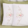 Herrschners Veronica Pillowcase Pair Stamped Embroidery Herrschners Veronica Pillowcase Pair Stamped Embroidery
