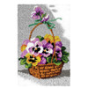 Orchidea Basket of Pansies Latch Hook Kit Orchidea Basket of Pansies Latch Hook Kit