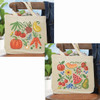 Herrschners Fruit & Veggies Market Tote Bags Stamped Cross-Stitch Kit Herrschners Fruit & Veggies Market Tote Bags Stamped Cross-Stitch Kit