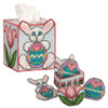 Herrschners Easter Surprise Tissue Box & Coasters Set Plastic Canvas Kit Herrschners Easter Surprise Tissue Box & Coasters Set Plastic Canvas Kit