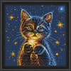 Collection D'Art Kitten's Secret Stars Kit & Frame Counted Cross-Stitch Kit Collection D'Art Kitten's Secret Stars Kit & Frame Counted Cross-Stitch Kit