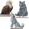 Crystal Art Bear, Wolf, Eagle CA Buddies, Set of 3 Diamond Painting