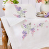 Herrschners Lavender & Bees Table Runner & Table Topper Set Stamped Embroidery Herrschners Lavender & Bees Table Runner & Table Topper Set Stamped Embroidery