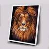 Craft Buddy Lion White Frame Diamond Painting