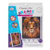 Craft Buddy Lion White Frame Diamond Painting