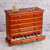 Herrschners Wooden 6 Drawer Floss Cabinet Accessory