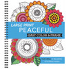 Brain Games Large Print Peaceful Coloring Book