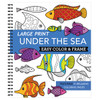 Brain Games Large Print Under the Sea Coloring Book