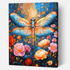 Adbrain Floral Dragonfly Paint by Number Kit