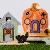 Herrschners Spooky Garden Fairy Doors Mantel Sitters Plastic Canvas