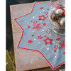Vervaco Dancing Stars Table Topper Stamped Embroidery Kit