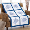 Herrschners Winter Flurry Quilt Blocks Stamped Cross-Stitch