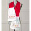 Herrschners Christmas Cookie Crew Kitchen Scarf Stamped Cross-Stitch