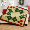 Herrschners Holly Bough Blanket Crochet Kit