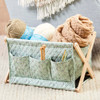 Herrschners Quilted Fold-Up Yarn Caddy - Petite Paisley Mint