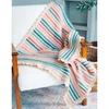 Herrschners Striped Petal Loop Blanket Crochet Kit