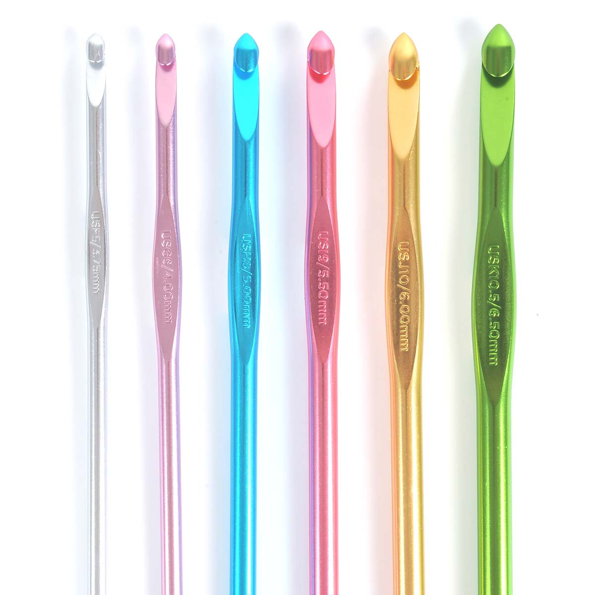Susan Bates SilvaLume Crochet Hook Set in Vinyl Pouch—Set of 6