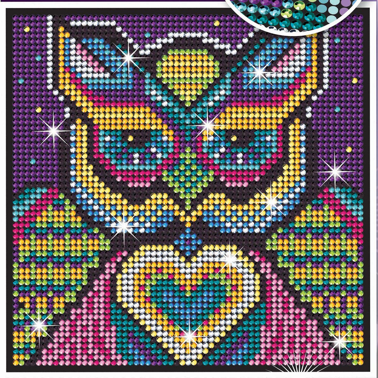 Diamond Painting Kit Complete Owl Special Shaped Beads 11x 11 #353548.03