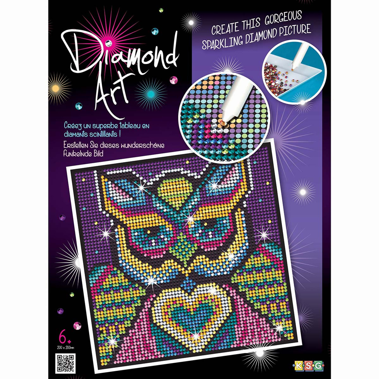 Stained Glass Owl Diamond Painting Kit – Nail Hoot