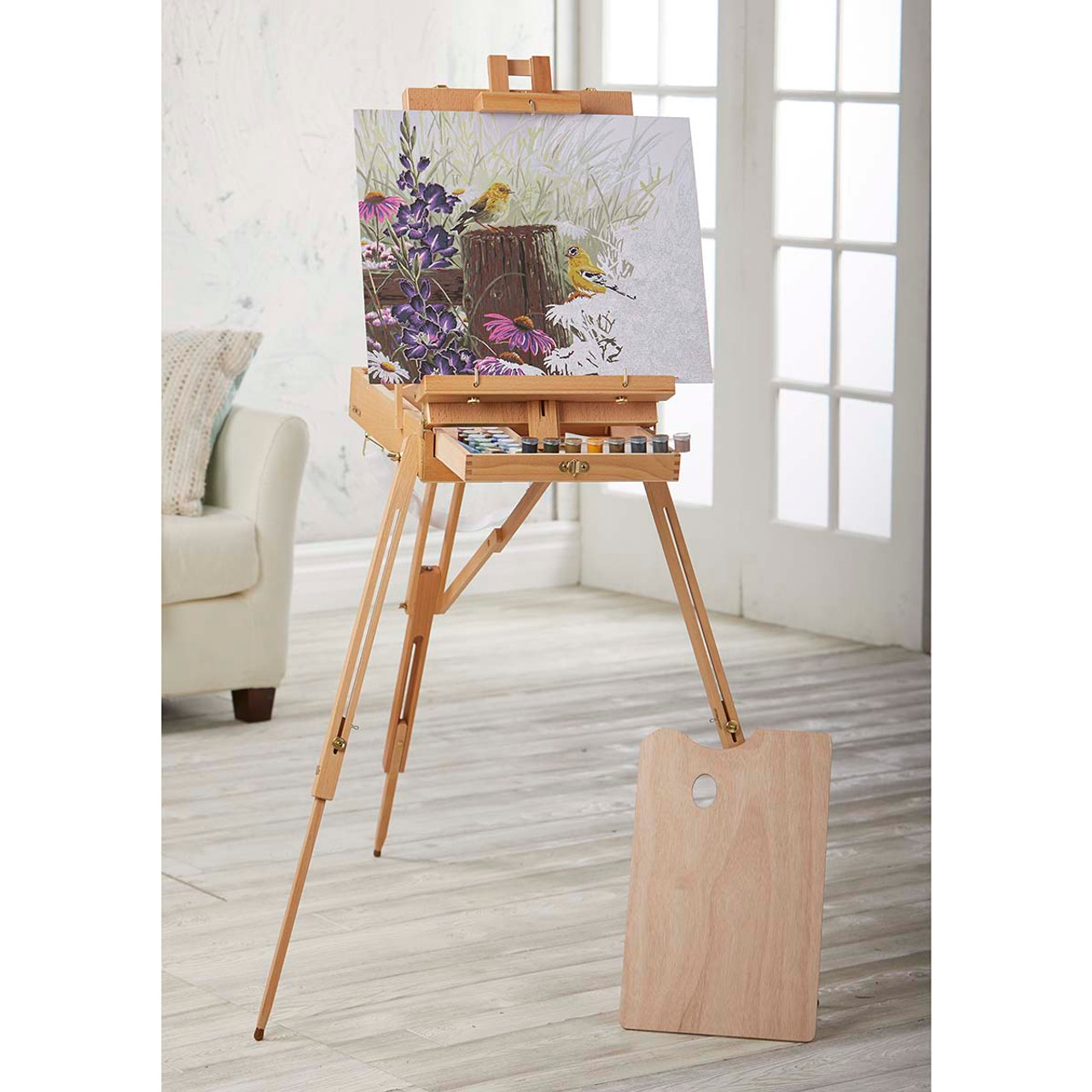 Artist 2 Easel, Palette Abin Easel for Painting canvases Painting Easel  Tabletop Easel Easel Table top Easel Table Easel Artist Supplies Portable