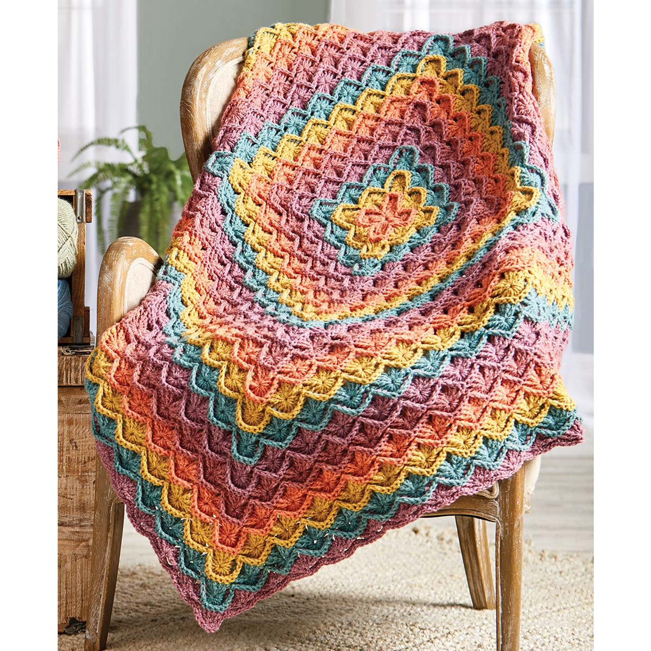 Crochet Pattern Book ~ LACY AFGHANS ~ 8 Designs