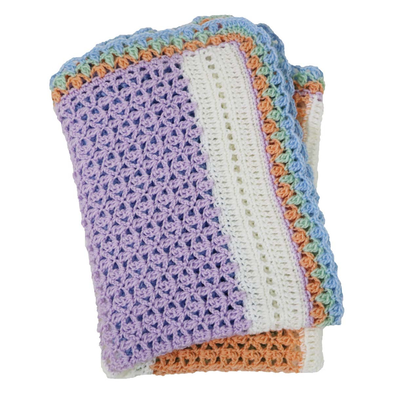 Herrschners® Colorfully Cute Baby Blanket Crochet Kit