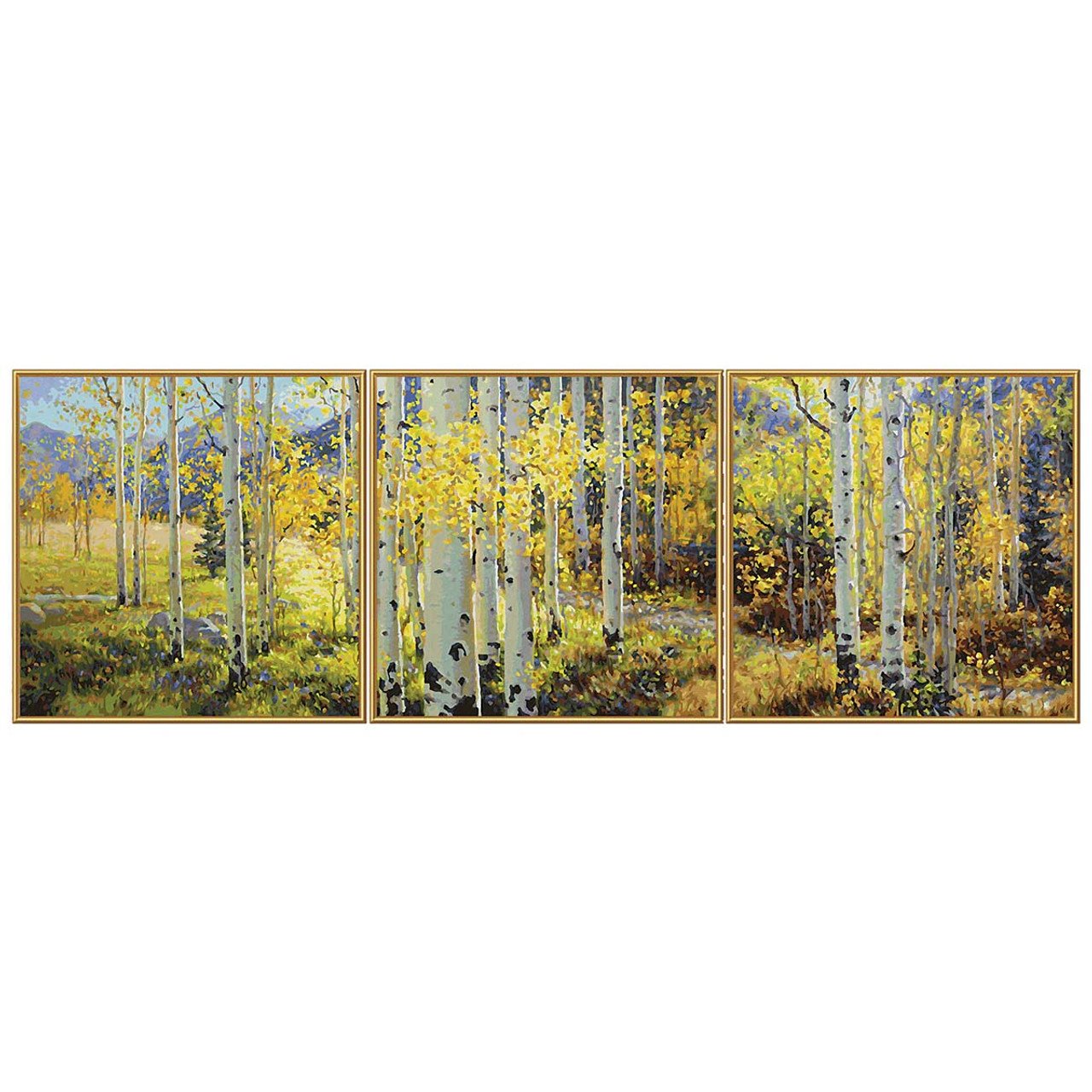 Cypress Forest Golden Leaves - Paint By Numbers Kit for Adults DIY Oil  Painting Kit on Canvas