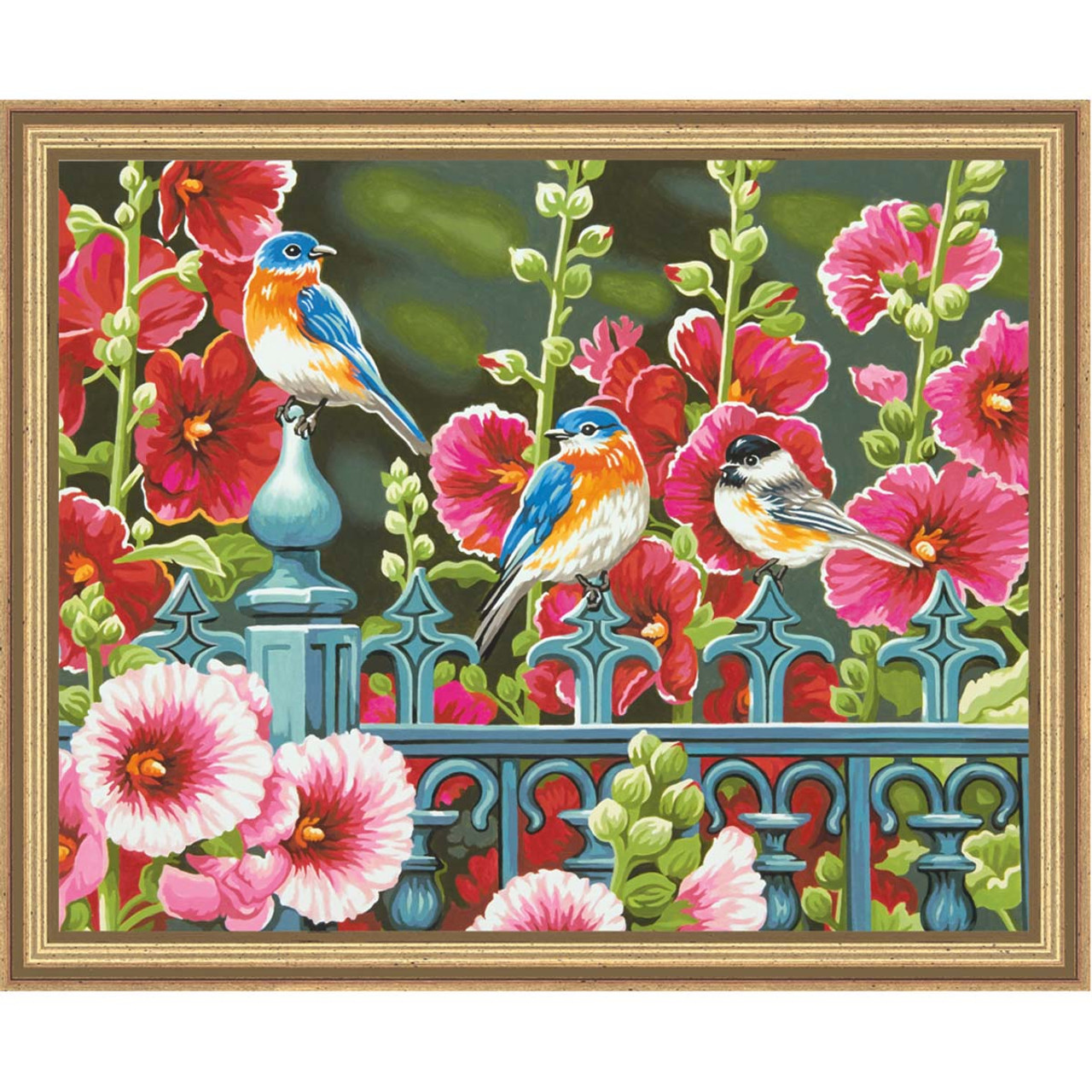 Paintworks Hollyhock Gate Paint by Number Kit