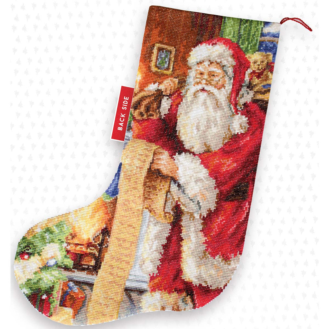 Luca-S Santa List Stocking Kit Counted Cross-Stitch Kit