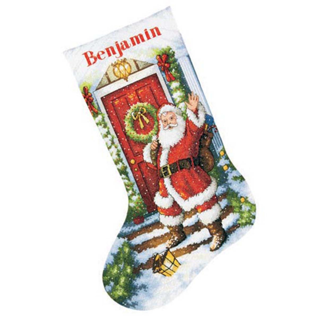 Christmas Stocking Cross Stitch Kit Santa Claus Father Saint