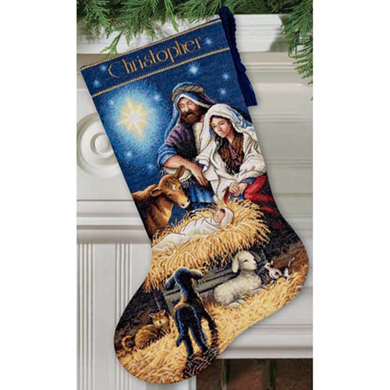 Dimensions Counted Cross Stitch Stocking Kit - Santa's Journey