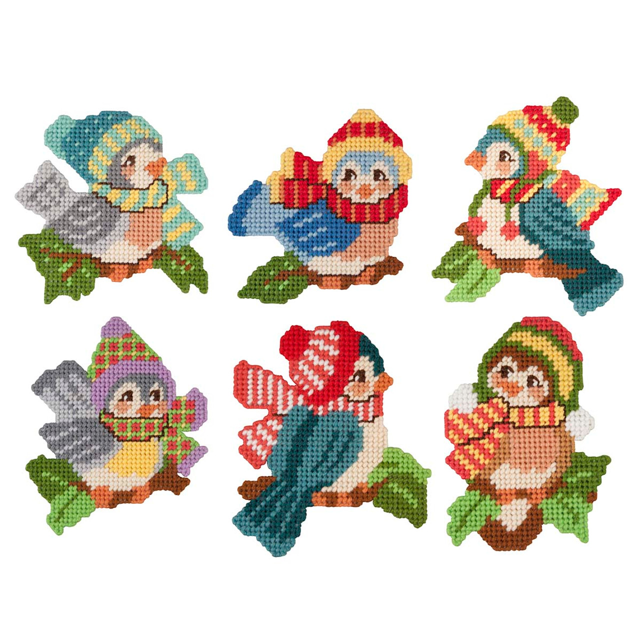 Herrschners Winter Birds Ornaments Plastic Canvas Kit herrschners-winter-birds-ornaments-plastic-canvas-kit