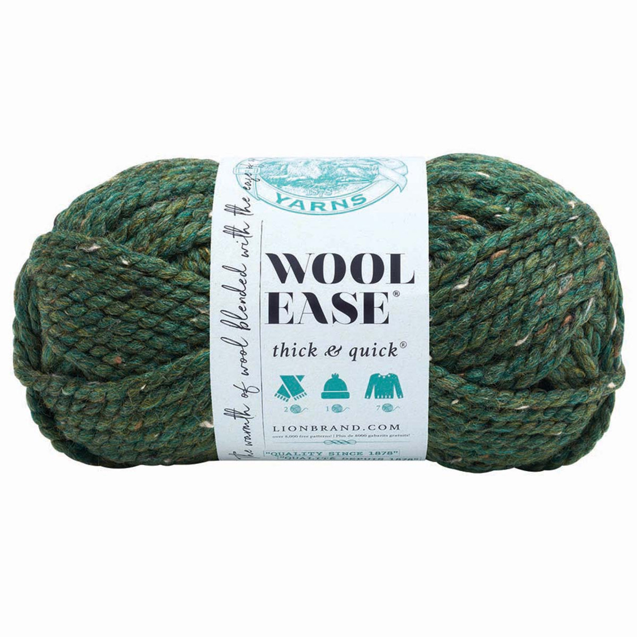 Lion Brand Wool Ease Thick & Quick Yarn - Grass