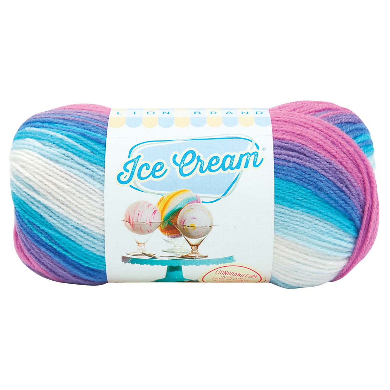 LionBrand Baby Soft yarn: Parfait Print