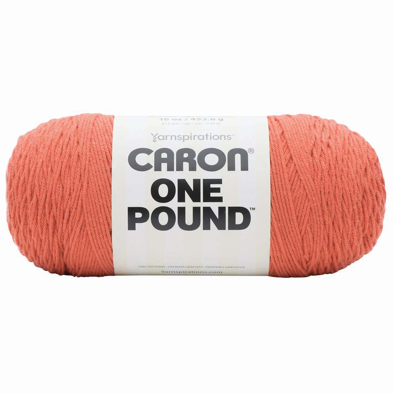 Caron One Pound Solids Yarn, 16oz, Gauge 4 Medium, 100% Acrylic - Black-  For Crochet, Knitting & Crafting ( 1 Piece )