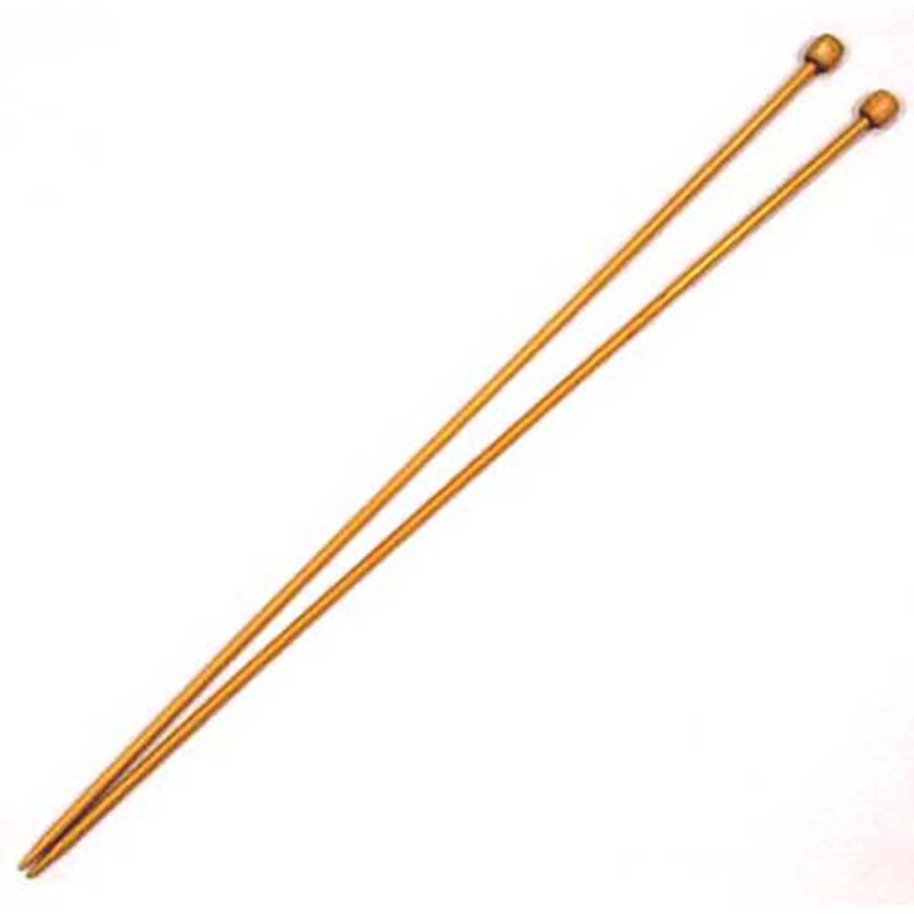 Clover Takumi Bamboo Single Point Knitting Needles - 9 inch Size 15