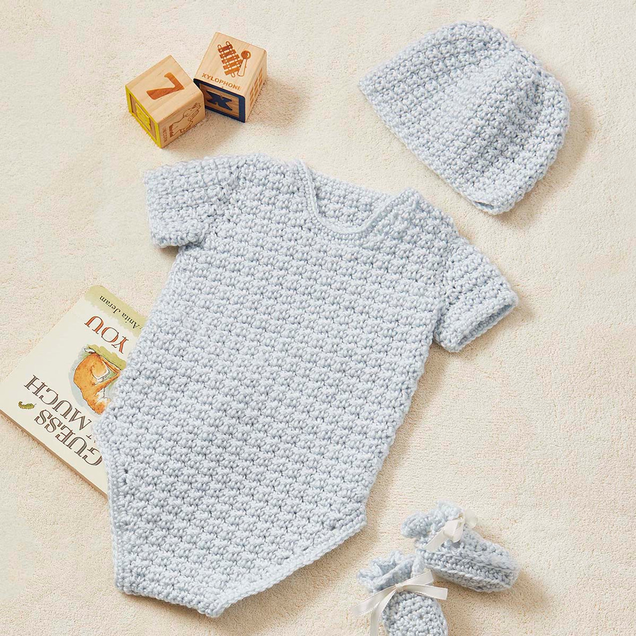 Herrschners Dreamy Baby Blanket Crochet Kit
