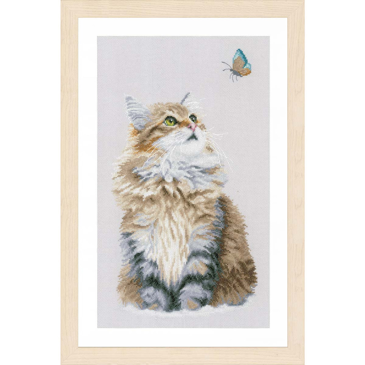 Cat - Mini Cross Stitch Embroidery Kit