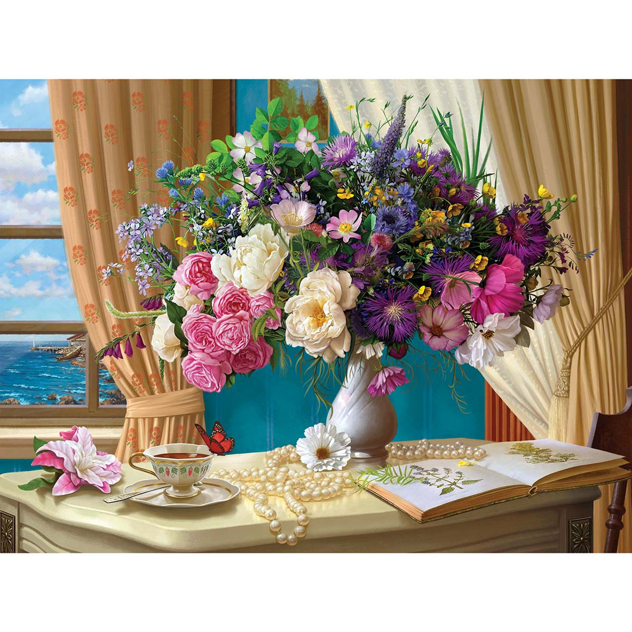 The Jigsaw Puzzle Factory Still Life with Flowers Jigsaw Puzzle