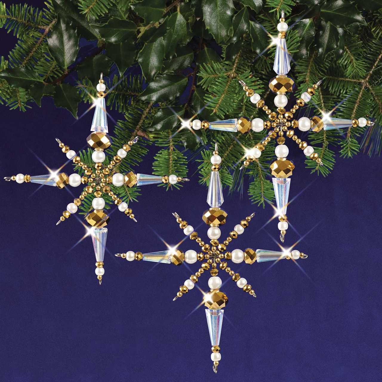 Herrschners Christmas Vibes Ornament Kit