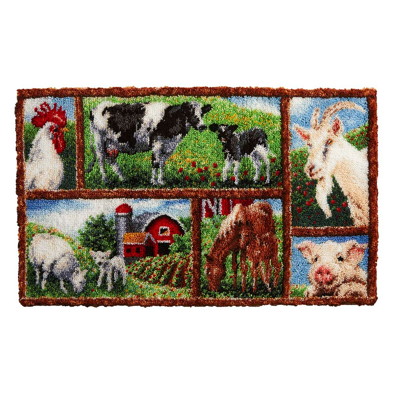 Amishop FREE Shipping Top Quality Latch Hook Rug Canvas