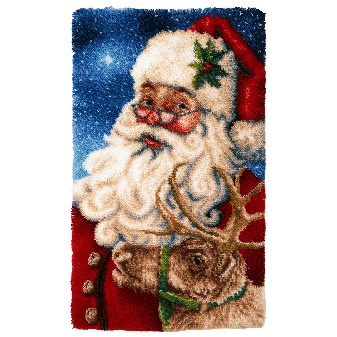 Santa Claus Latch Hook Making Kit For Kids – Latch Hook Crafts