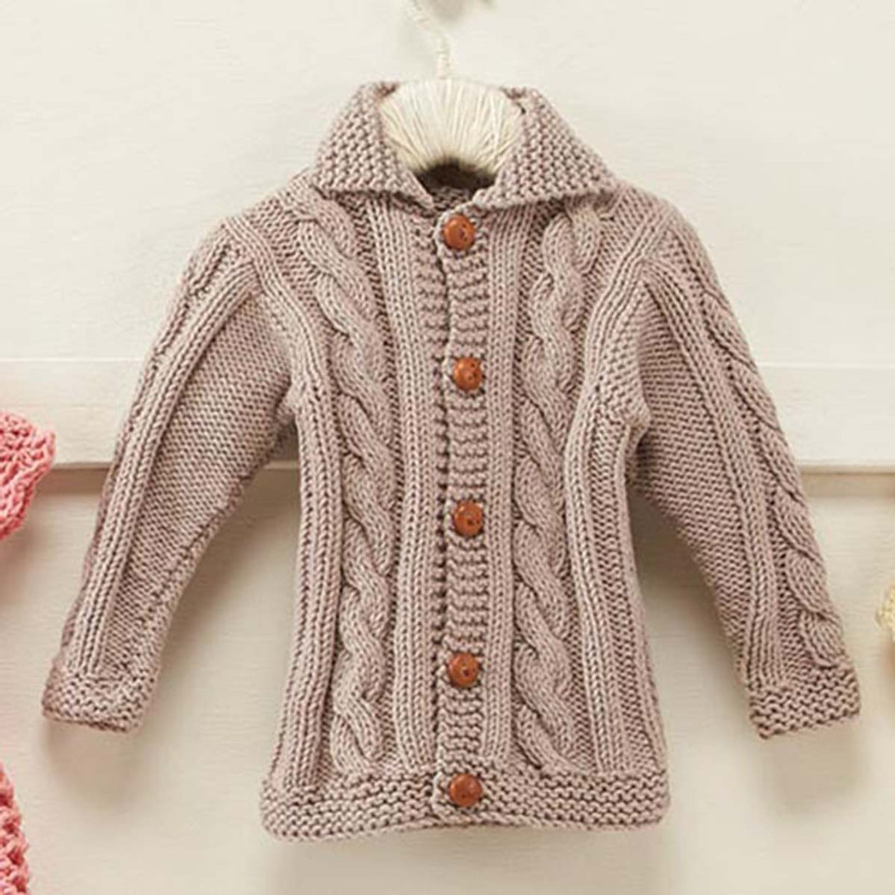 Cabled Cardigan Paid Download