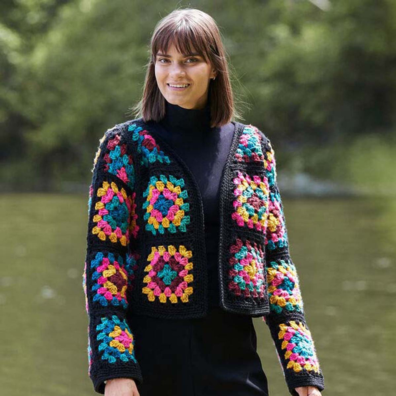Red Heart Granny Square Jacket Pattern Free Download