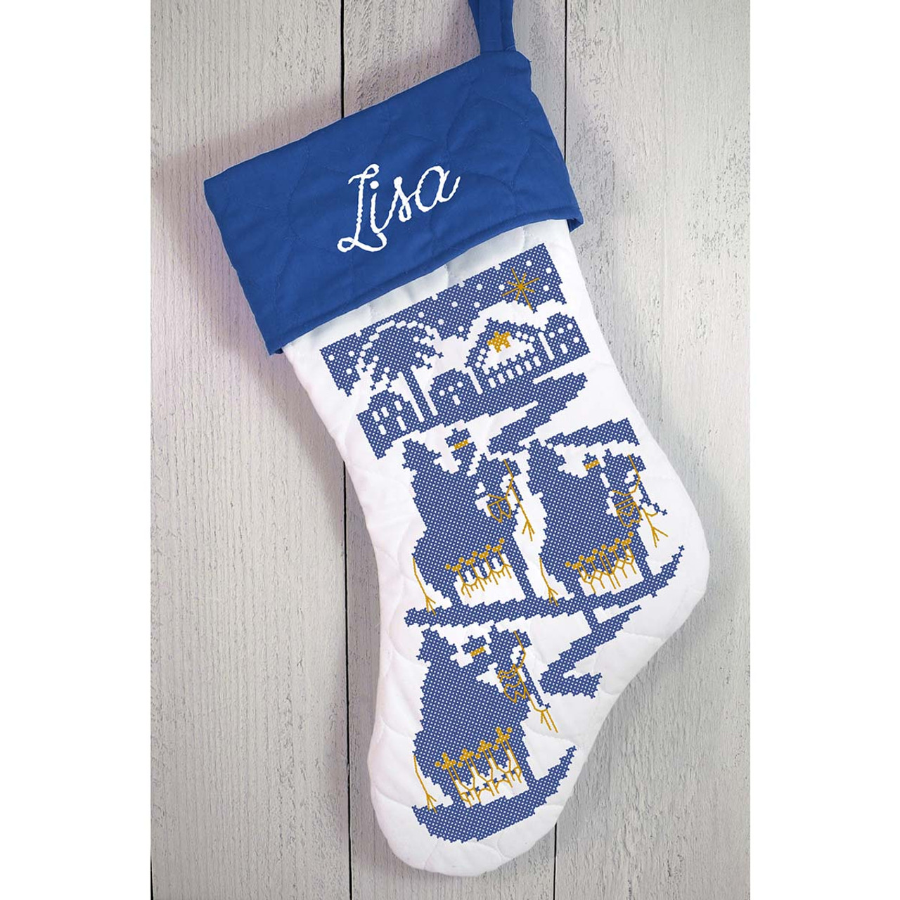 Animal Fayre Needlepoint Christmas Stocking - Camels