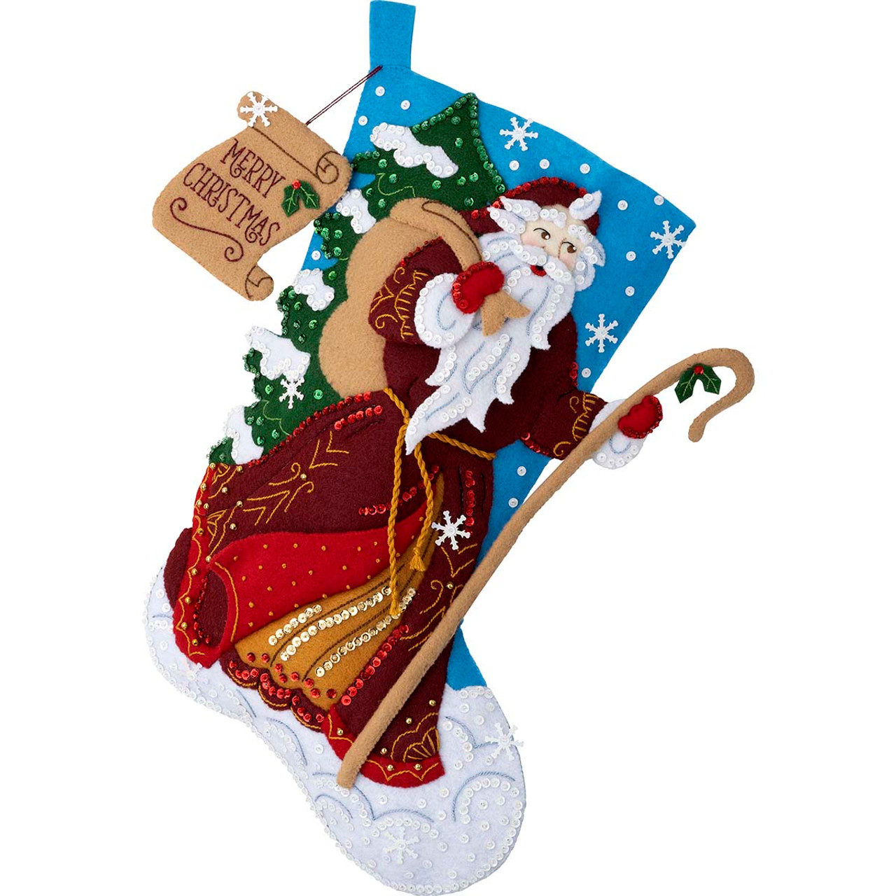 Bucilla Father Christmas Stocking Kit