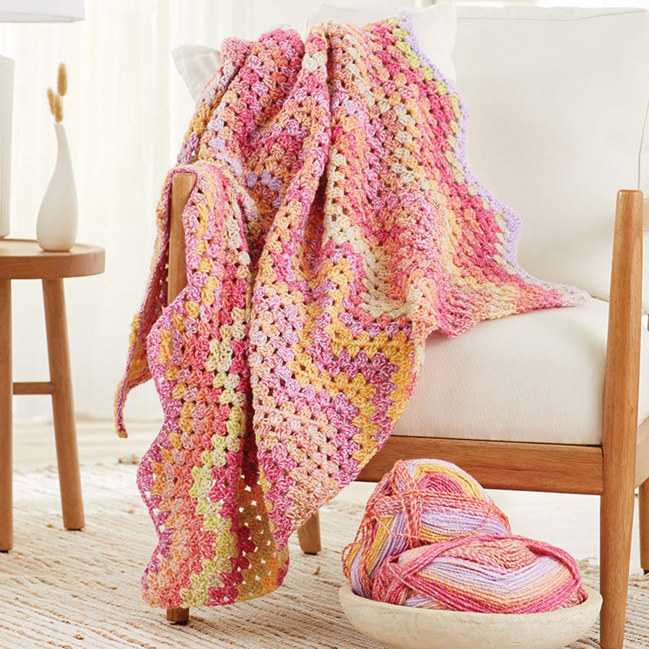 Premier Granny Chevron Throw Crochet Kit